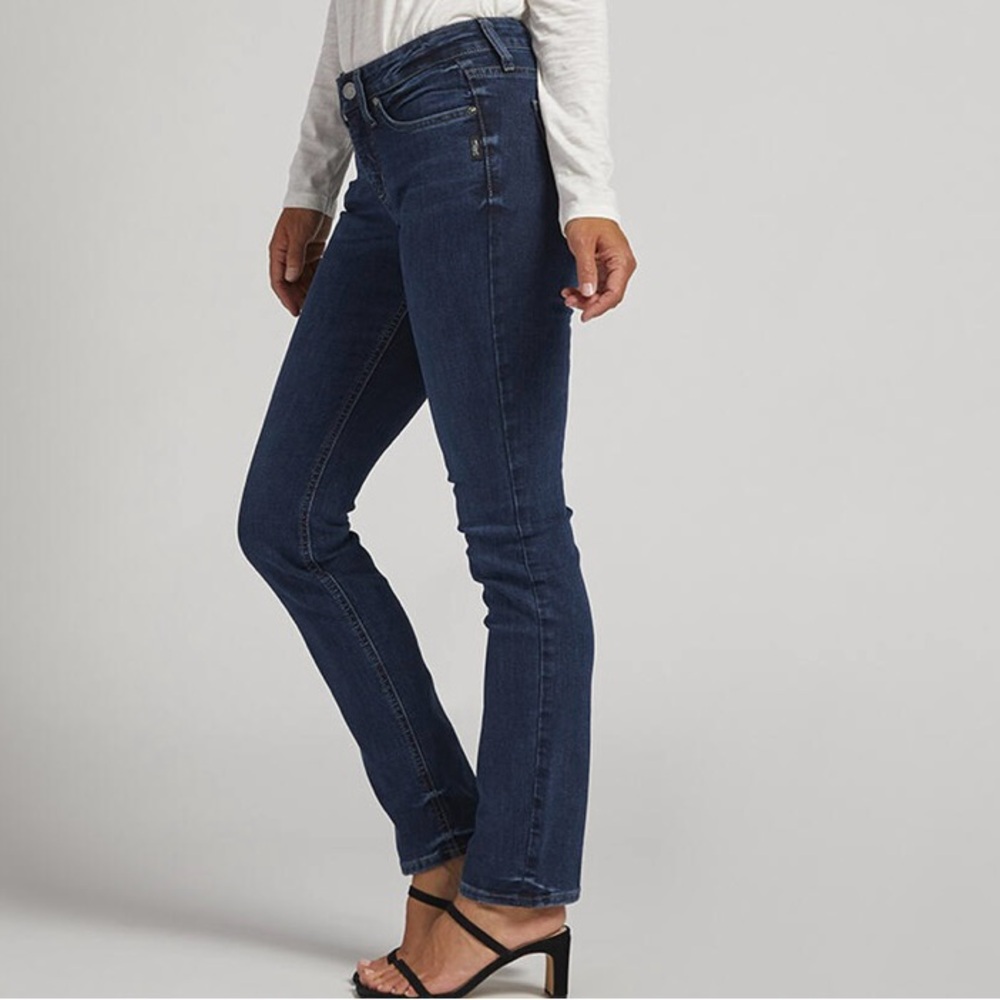 Silver Suki Straight Leg Jeans Size 27